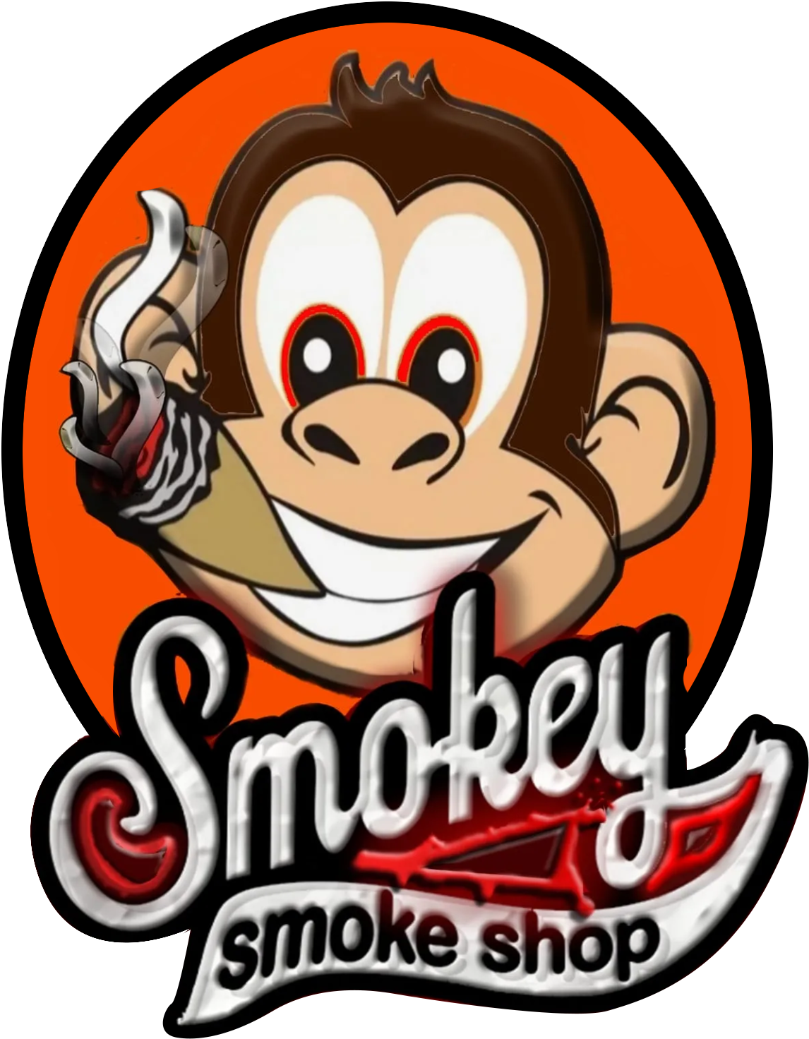 Smokey Smoke Shop - Cartoon Clipart (1445x1536), Png Download