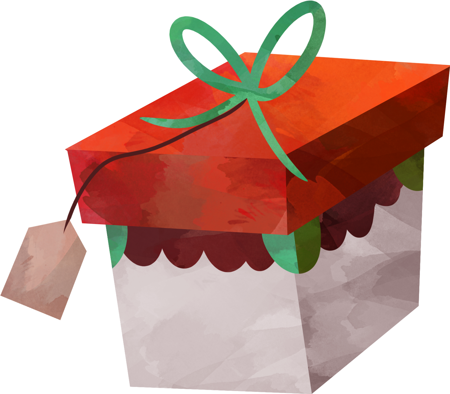 #christmas #present #presents #border #winter #holidays - Gift Wrapping Clipart (1566x1420), Png Download