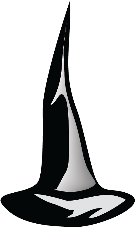 Witch Hat Clip Art Png And Svg Creation Creatures - Clip Art Transparent Png (612x792), Png Download