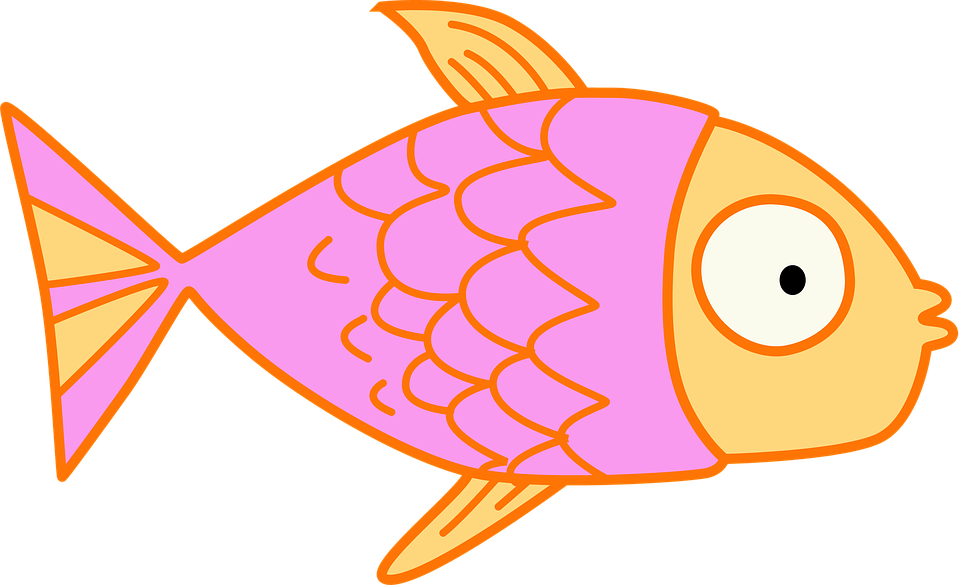 Wollfaden Clipart Fish Fish Kids Clip Art Free Image - Fish Clipart Transparent Background - Png Download (960x585), Png Download