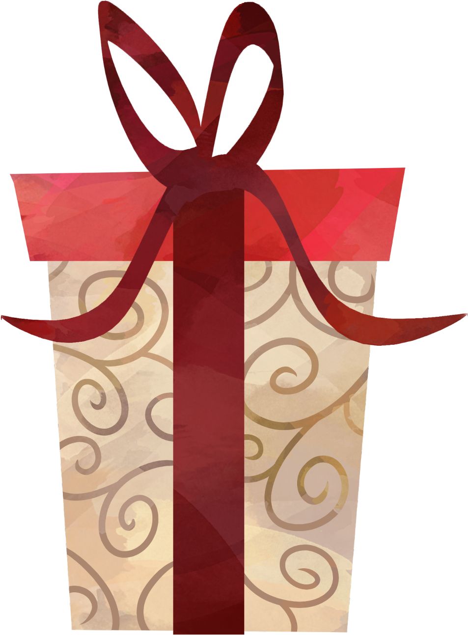 #christmas #present #presents #border #winter #holidays - Wrapping Paper Clipart (1024x1356), Png Download