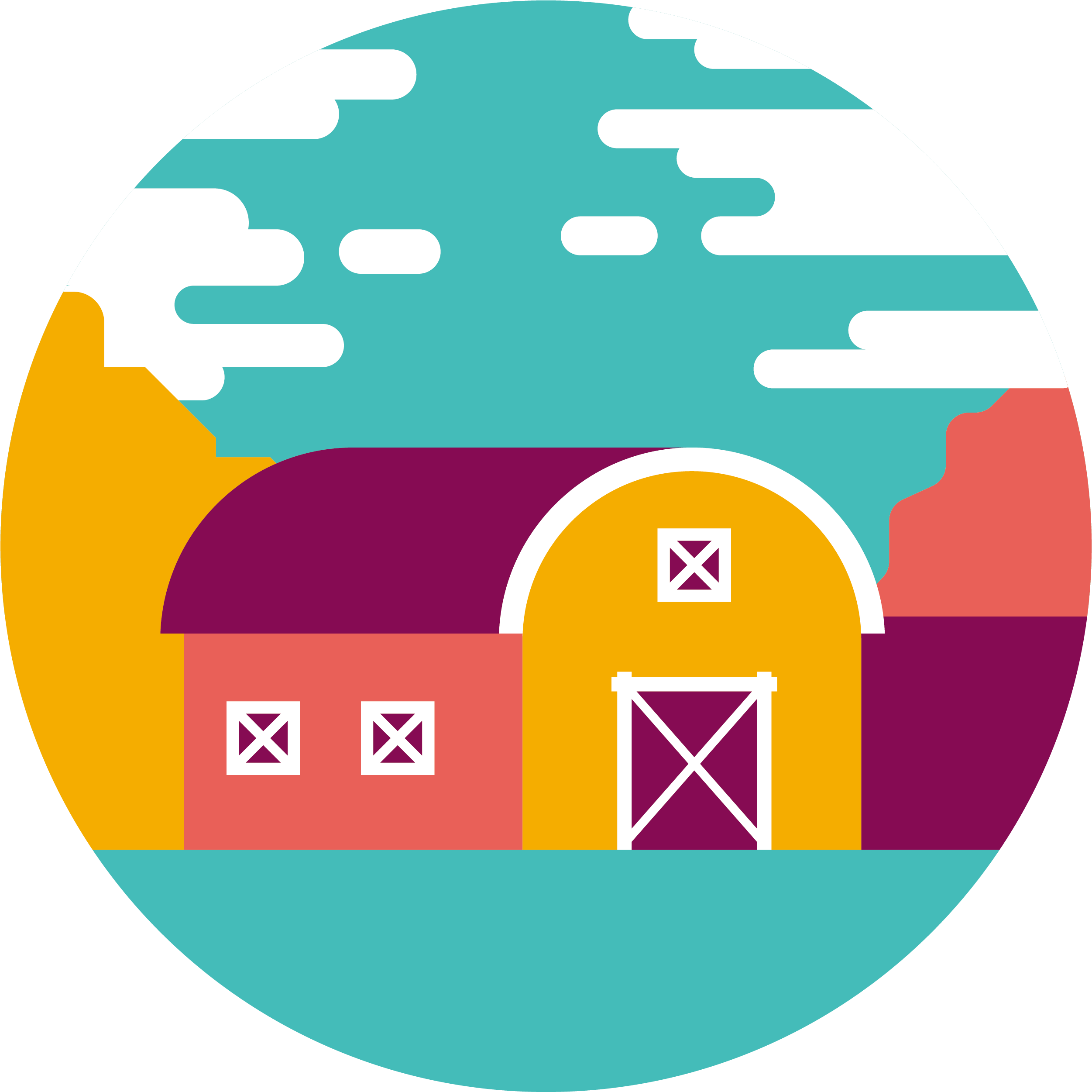 Clipart Barn Old Barn, Clipart Barn Old Barn Transparent - Warehouse Round Icon - Png Download (2756x2665), Png Download