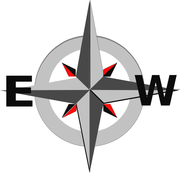 Compass Image East West Clipart (600x580), Png Download