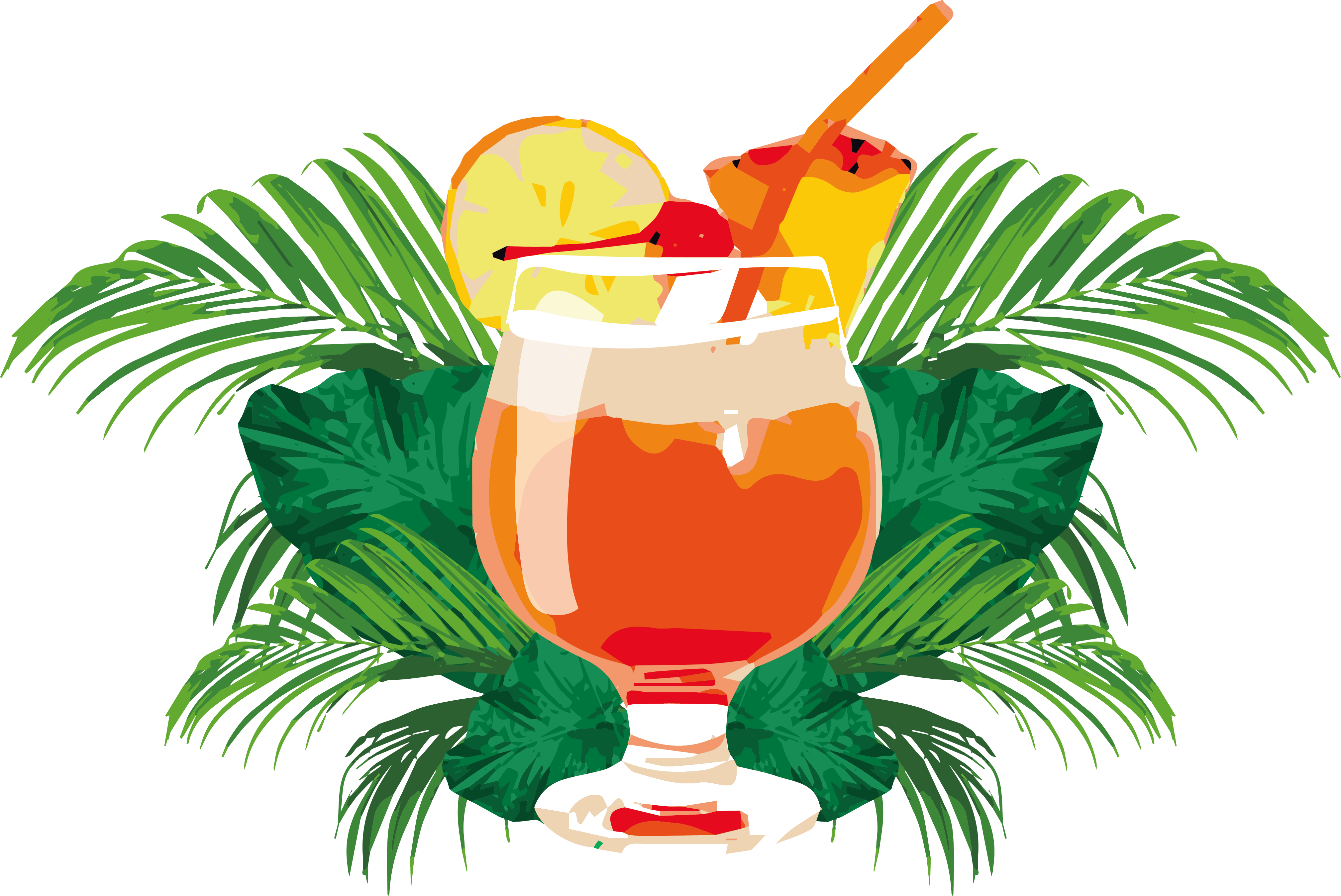 Orange Juice Mai Tai - Orange Juice Poster Clipart (4036x2697), Png Download
