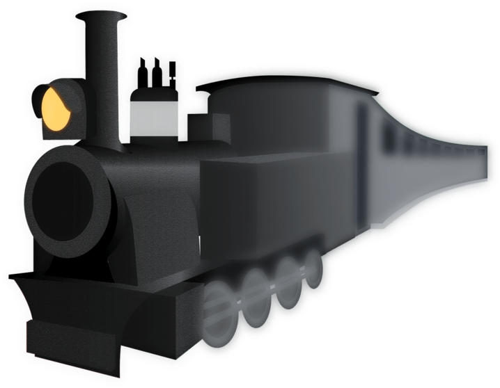 Black Train Clipart - Trem Preto Png Transparent Png (800x625), Png Download