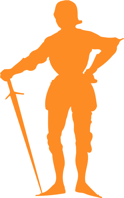 Knight Silhouette Png Clipart (500x800), Png Download