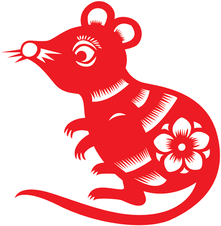 Year Of The Rat Png Clipart (768x768), Png Download