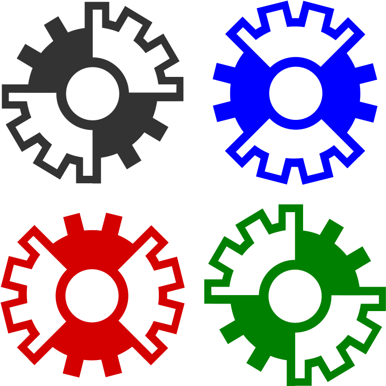 Abstract Gear Wheels - Gear Drawing Clipart (800x800), Png Download