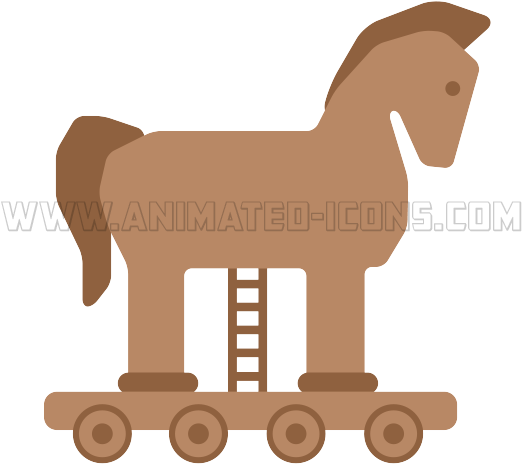Trojan Horse Clipart Gif Animation - Sorrel - Png Download (600x600), Png Download