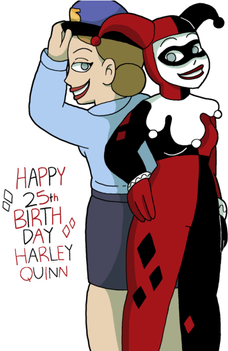 Harley Quinn Clipart Tumblr Transparent - Cartoon - Png Download (500x700), Png Download