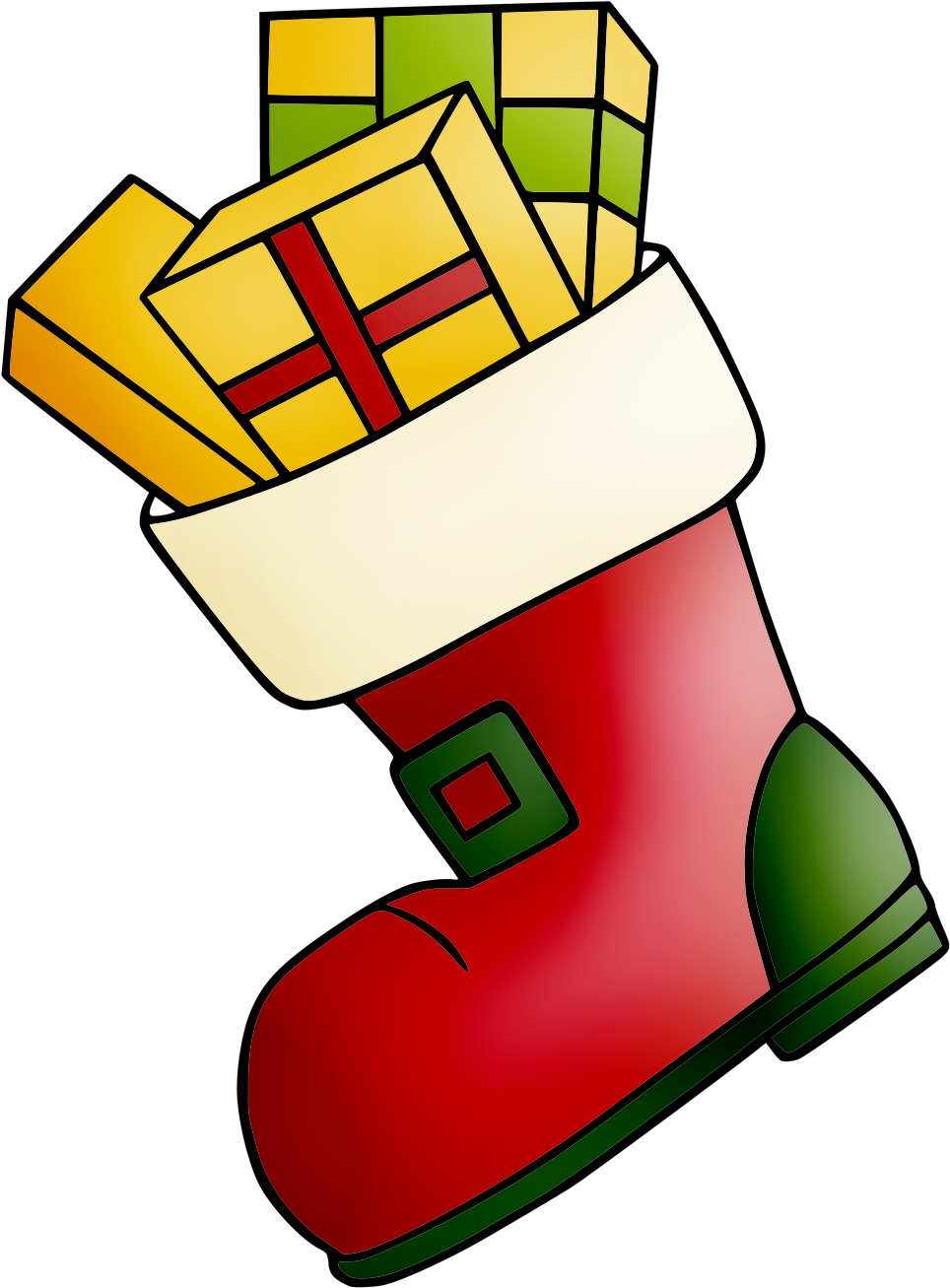 Christmas Boot Clipart - Png Download (1058x1359), Png Download