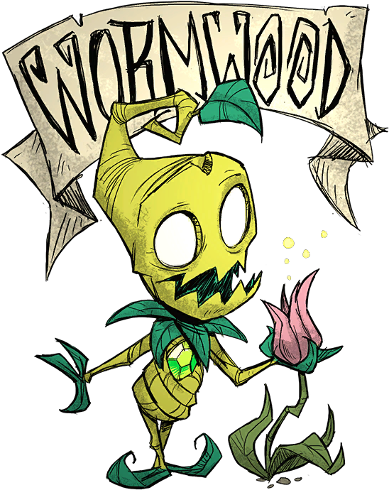 Harp Statue - Don T Starve Wormwood Clipart (574x725), Png Download