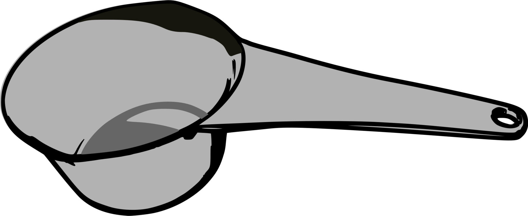 Monochrome Png Clipart - Dry Measuring Cup Clip Art Transparent Png (1833x750), Png Download