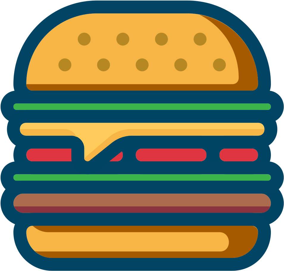 Hamburguesa Silueta Png Clipart (1000x955), Png Download