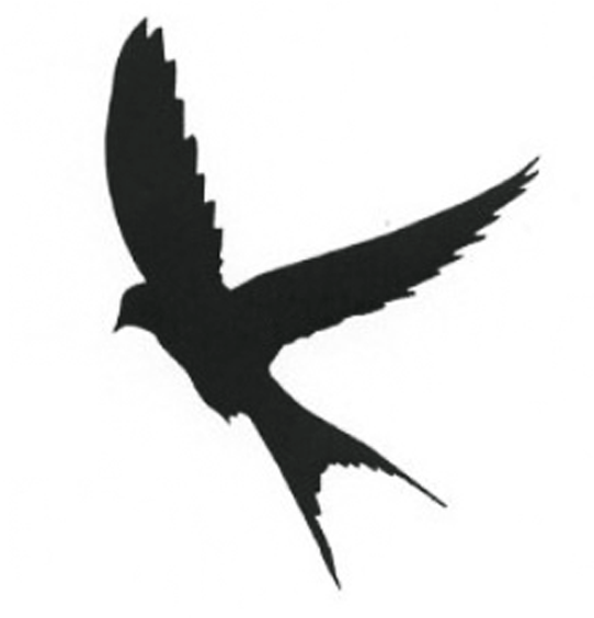Silhouette Mockingbird Swallow - Mockingbird Silhouette Clipart (600x600), Png Download