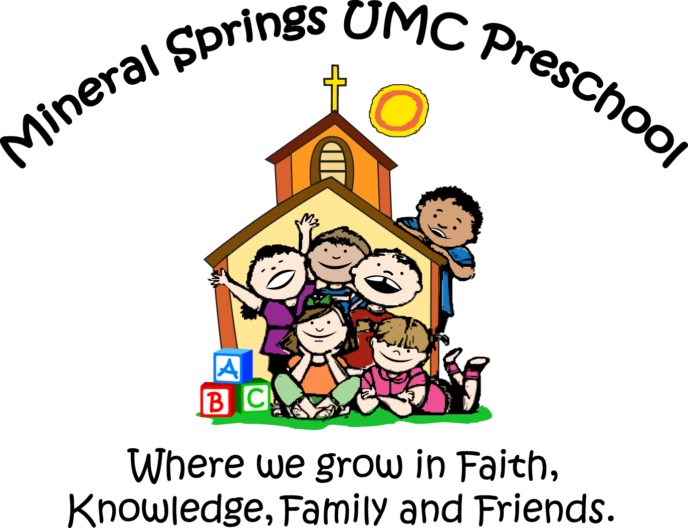 Mineral Springs Umc Preschool - Crianças Clipart (1373x1053), Png Download