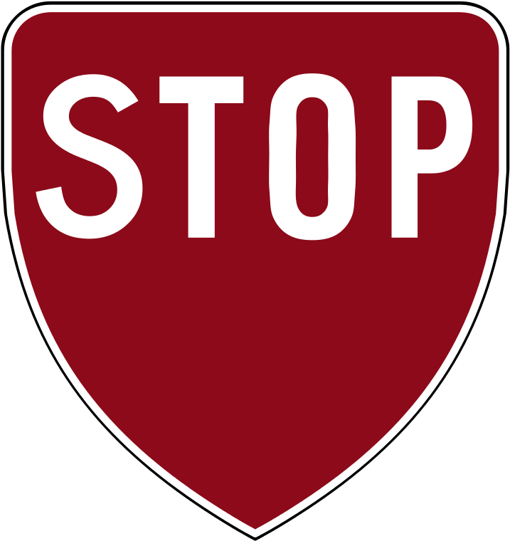 Stop Sign Clipart (722x768), Png Download