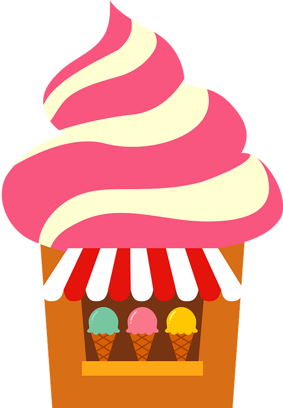 Ice Cream Shop Clipart - Png Download (581x800), Png Download