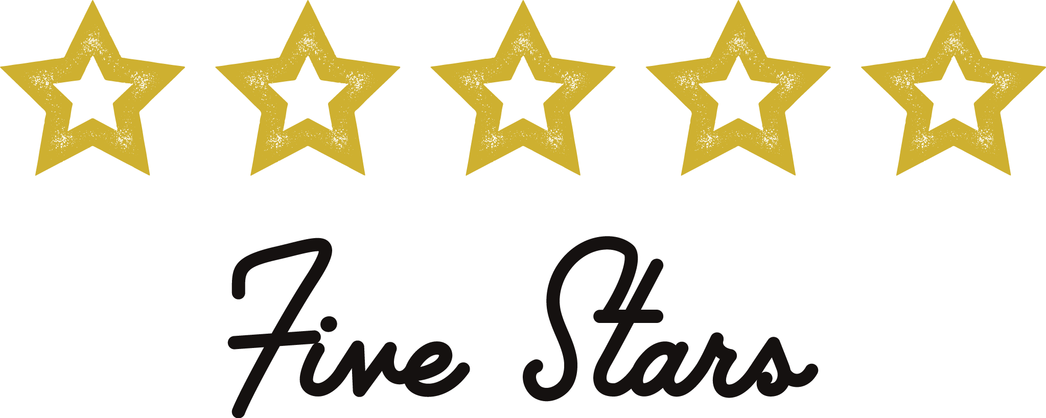 Five Stars Clipart (2047x818), Png Download