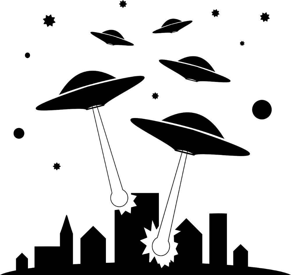 Alien Invasion Clipart - Png Download (1000x946), Png Download