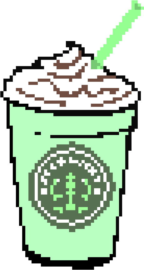 Starbucks Cross Stitch Pattern Clipart (600x970), Png Download