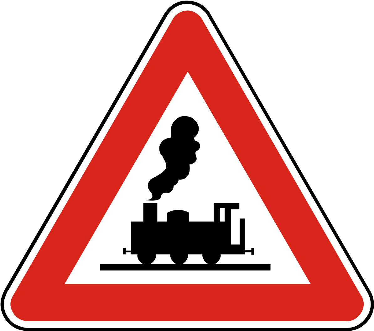 Panneau Passage A Niveau Clipart (1200x1200), Png Download