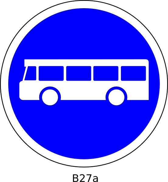 Bus Station Sign Clip Art At Clker - Clipart Bus Stop - Png Download (552x600), Png Download