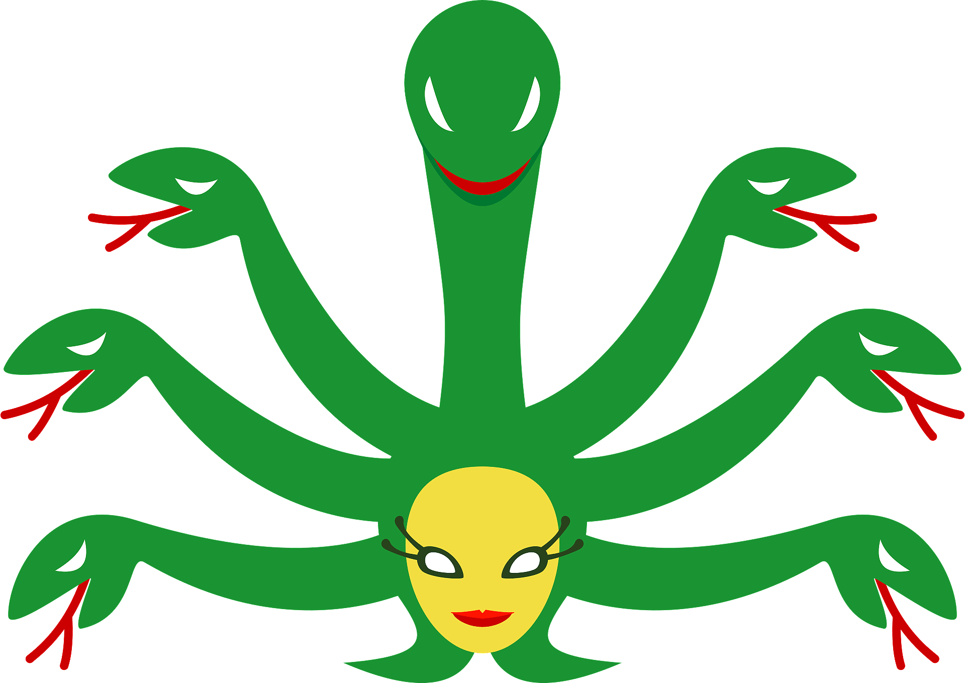 メデューサ フリー 素材 イラスト Clipart (1920x1359), Png Download