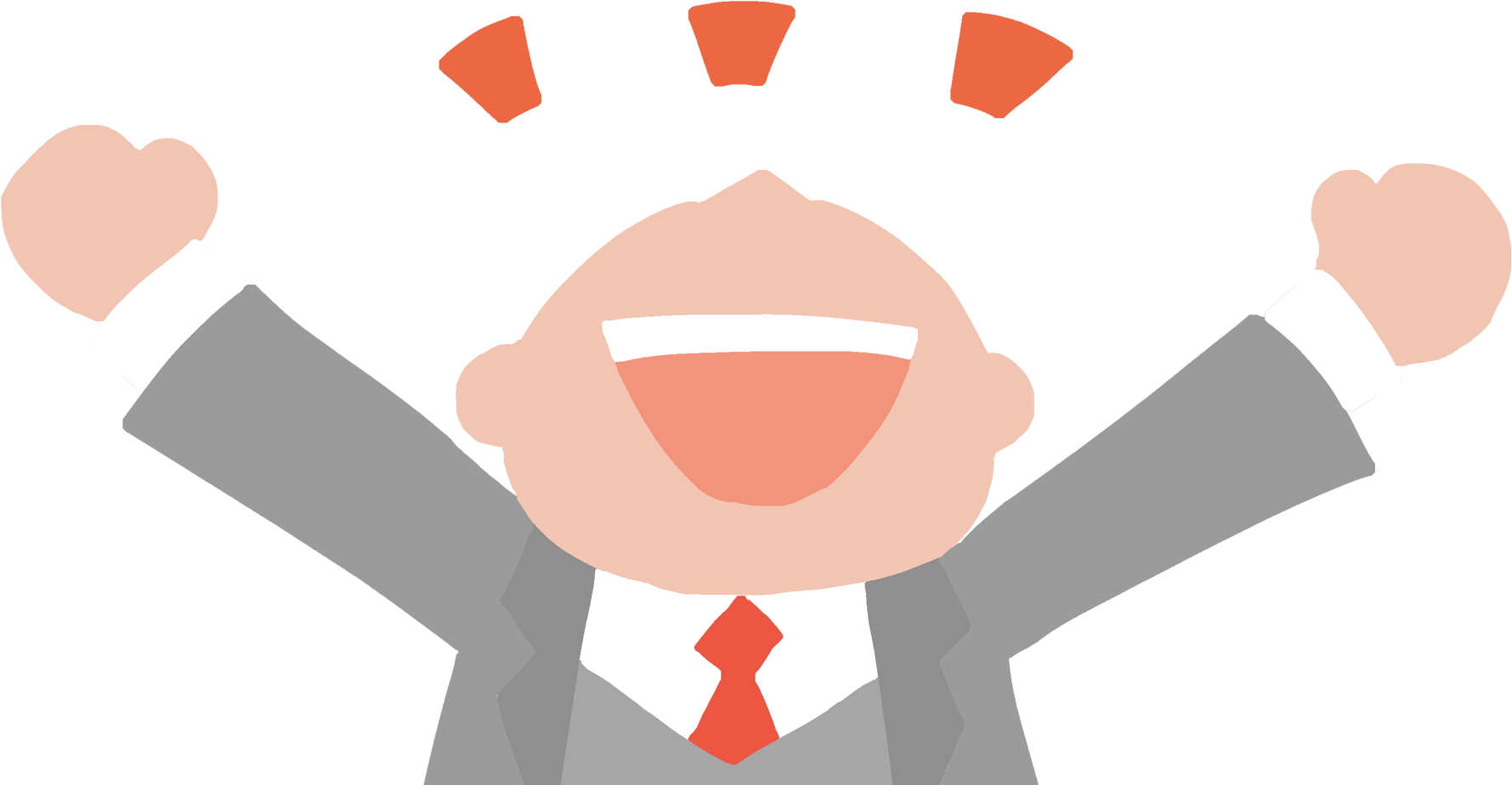 Transparent Happy Man Clipart - Png Download (1920x934), Png Download