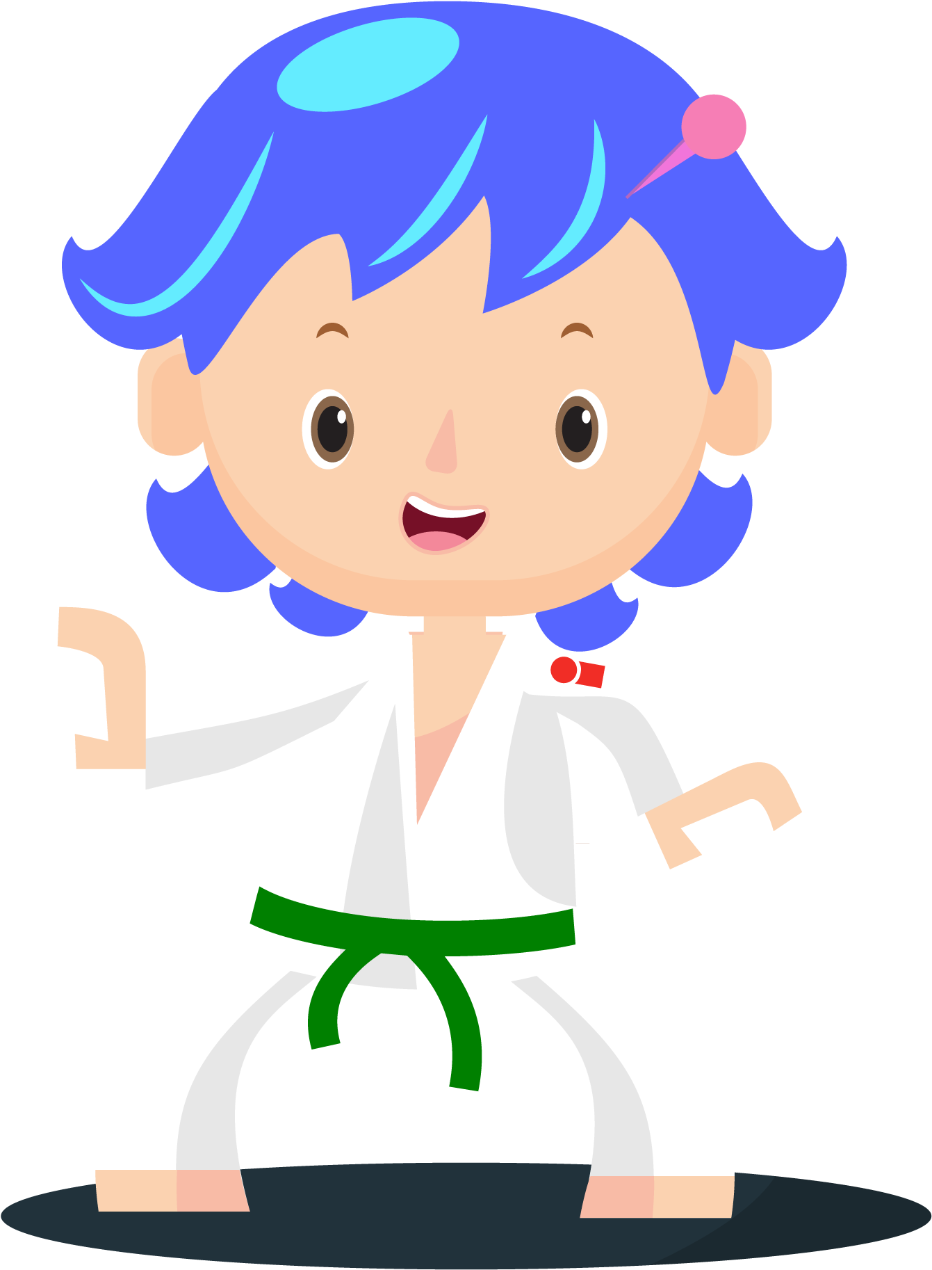 Judo Kids Blanco 4 Clipart (2251x2251), Png Download