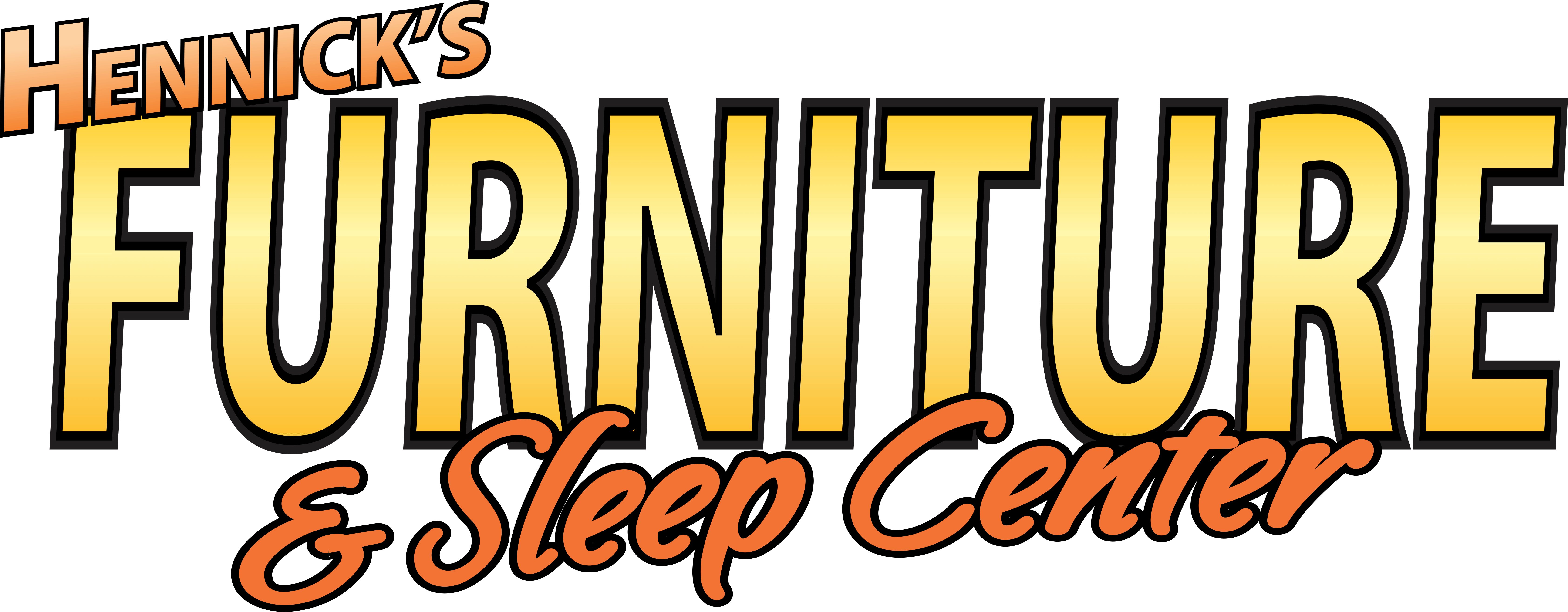 Hennick"s Furniture Logo Clipart (6737x2630), Png Download