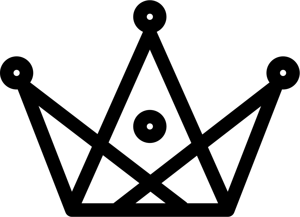 Triangular Clipart Bell Instrument - Old School Tattoo Crown - Png Download (981x712), Png Download