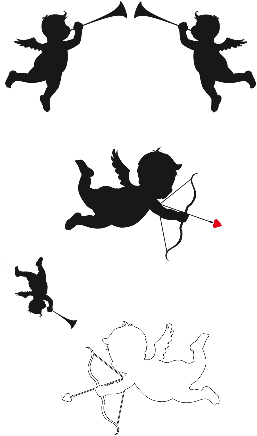 Cupid Valentines Day Clipart - Png Download (859x1600), Png Download