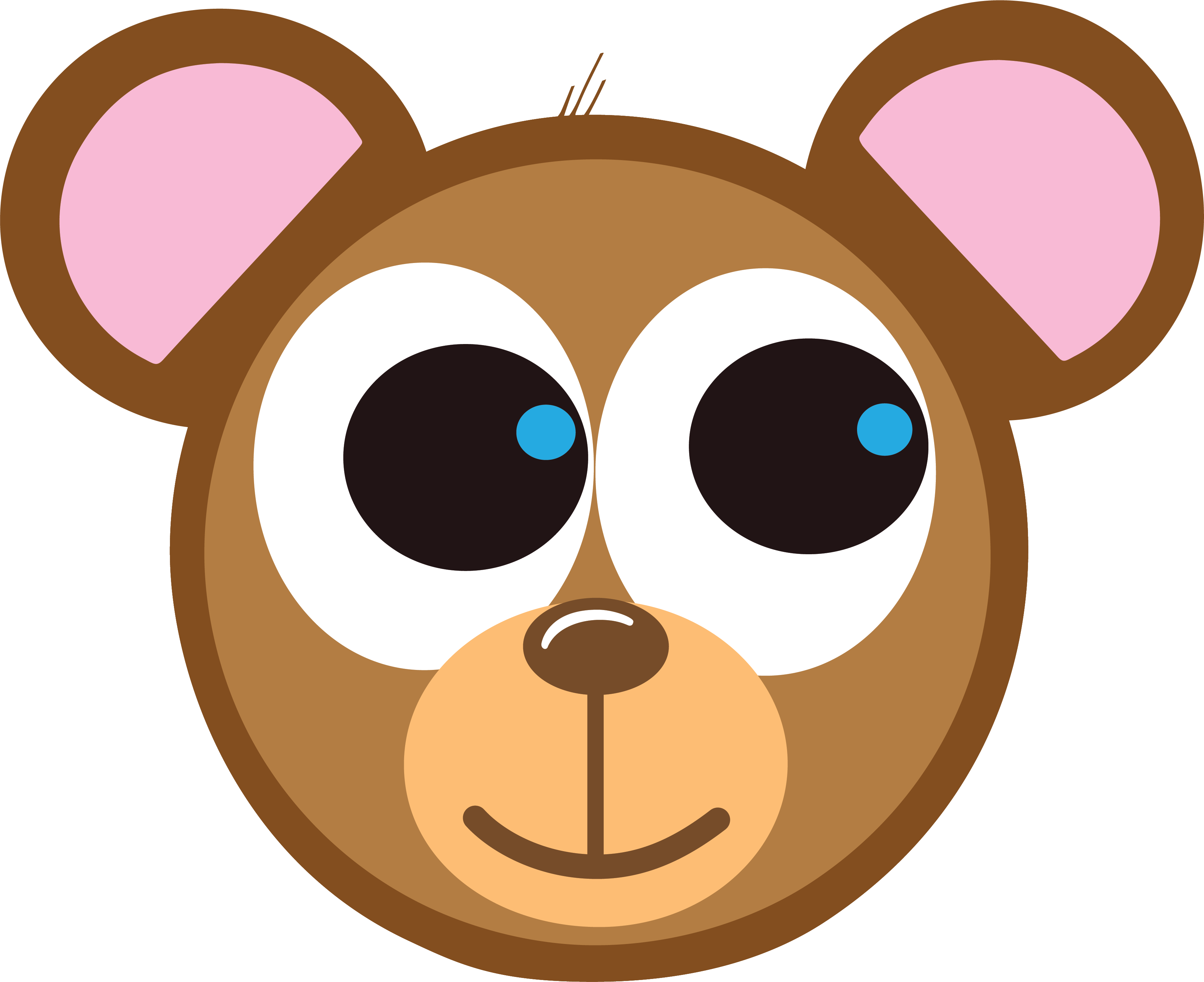 Tiny Bear"s House - Cartoon Clipart (3578x2920), Png Download