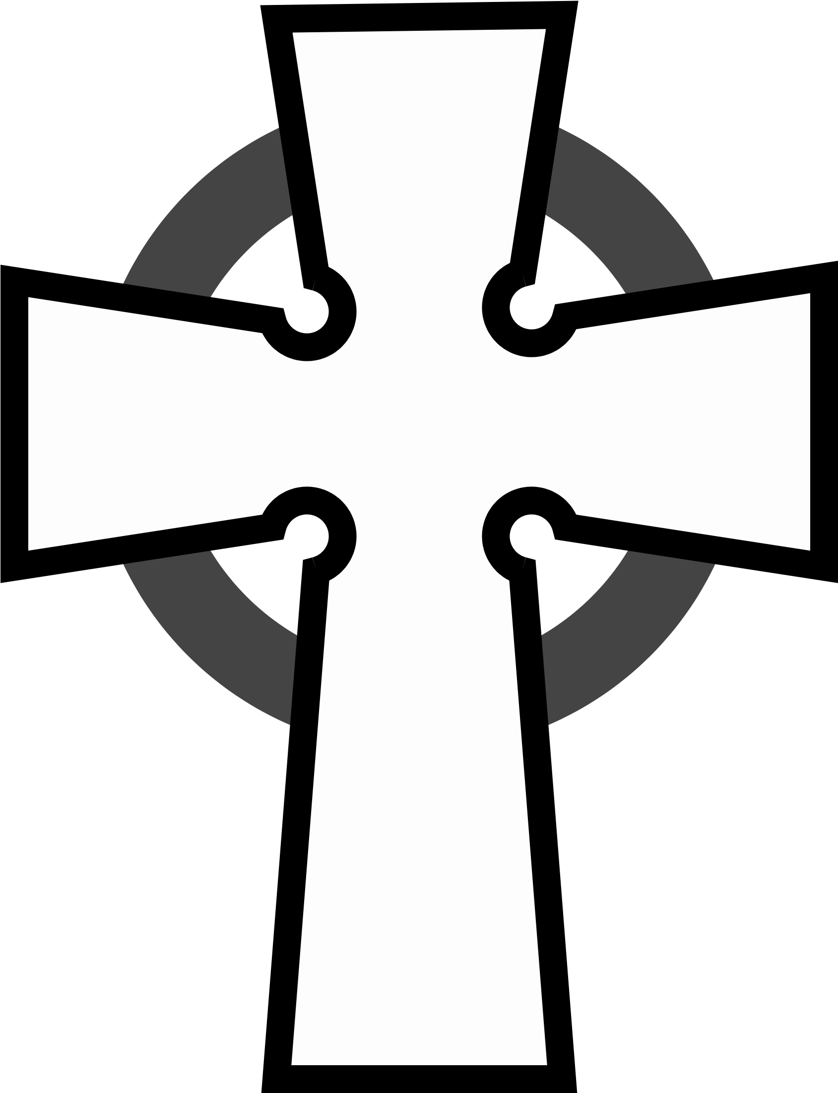 File Usva Emb Svg - Anglican Cross Clipart (1000x1200), Png Download