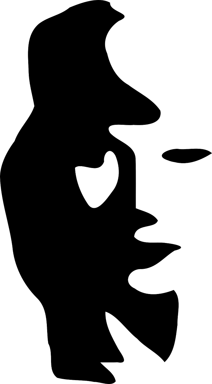 Illusion Woman Image Free Photo - Mind Blowing Black And White Optical Illusion Clipart (706x1280), Png Download