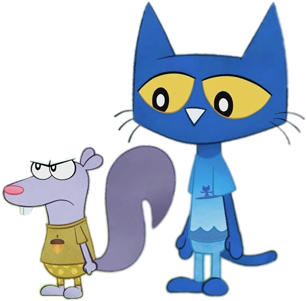 Pete The Cat And Sally - Cartoon Clipart (669x635), Png Download