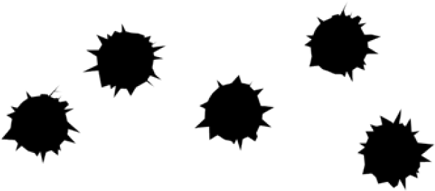 Bullet Holes Clipart - Png Download (640x480), Png Download