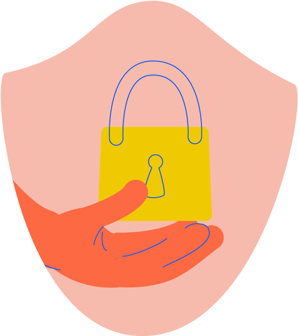 Privacy-emblem - Illustration Clipart (630x700), Png Download