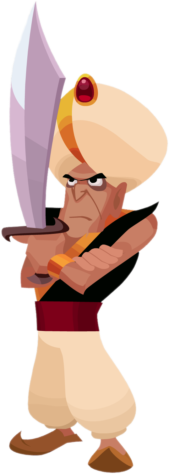 Small Palace Guard - Aladdin Guards Png Clipart (920x1582), Png Download