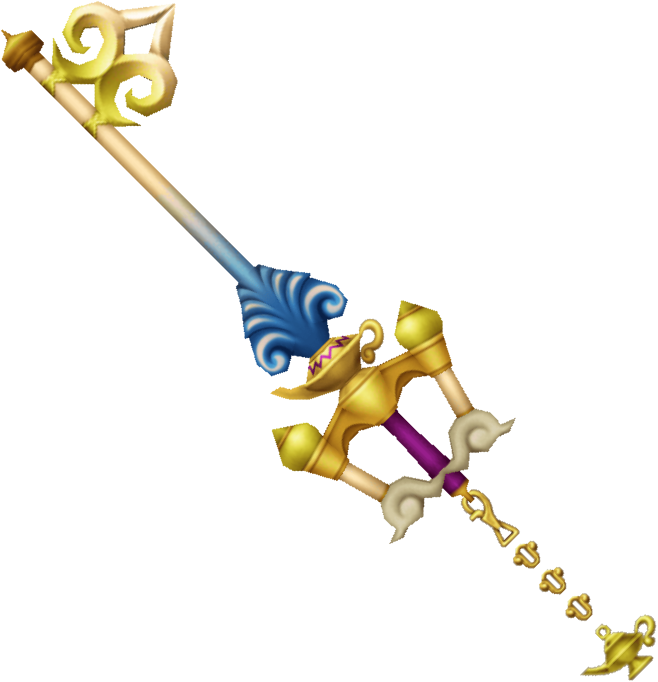 Wishing Lamp - Kingdom Hearts Aladdin Keyblade Clipart (658x682), Png Download