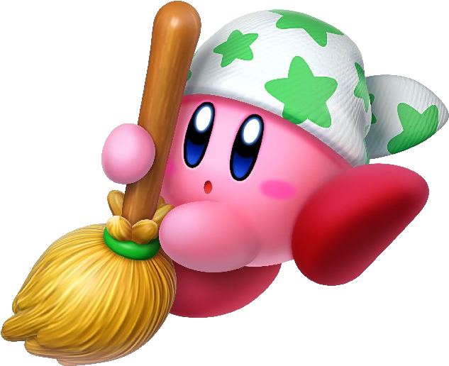 Kirby Star Allies Cleaning Clipart (642x519), Png Download