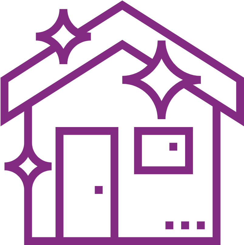 Clean House Clipart Black And White - Png Download (1200x1200), Png Download