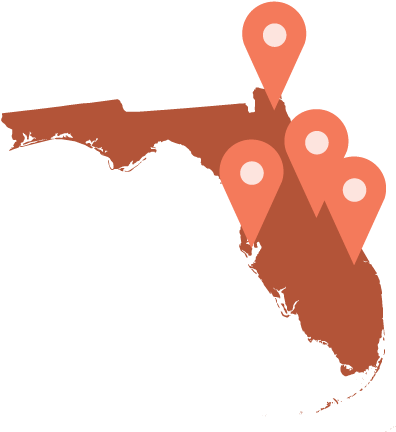 Florida Moving Service Lazy Srcset="https - Map Of Florida Clipart (641x641), Png Download