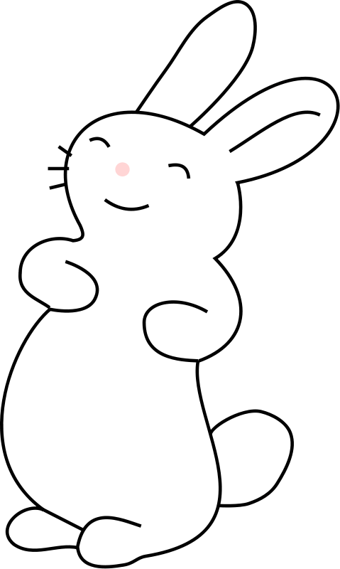Free To Use & Public Domain Easter Clip Art - White Bunny Clipart - Png Download (479x800), Png Download