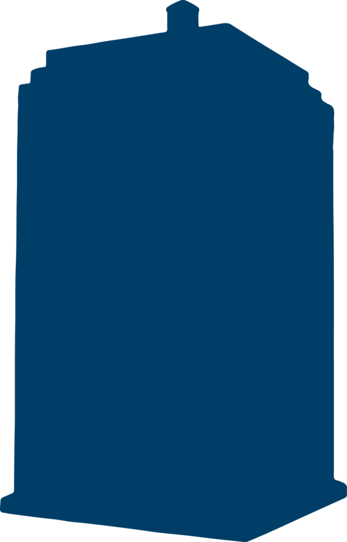 Tardis Silhouette Transparent Clipart (715x1116), Png Download