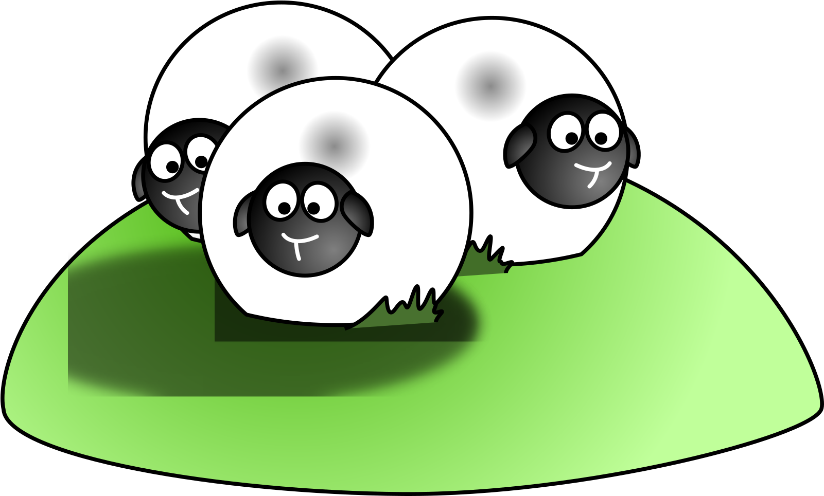 Simple Cartoon Sheep Svg Clip Arts - Cartoon Sheep - Png Download (1024x1024), Png Download