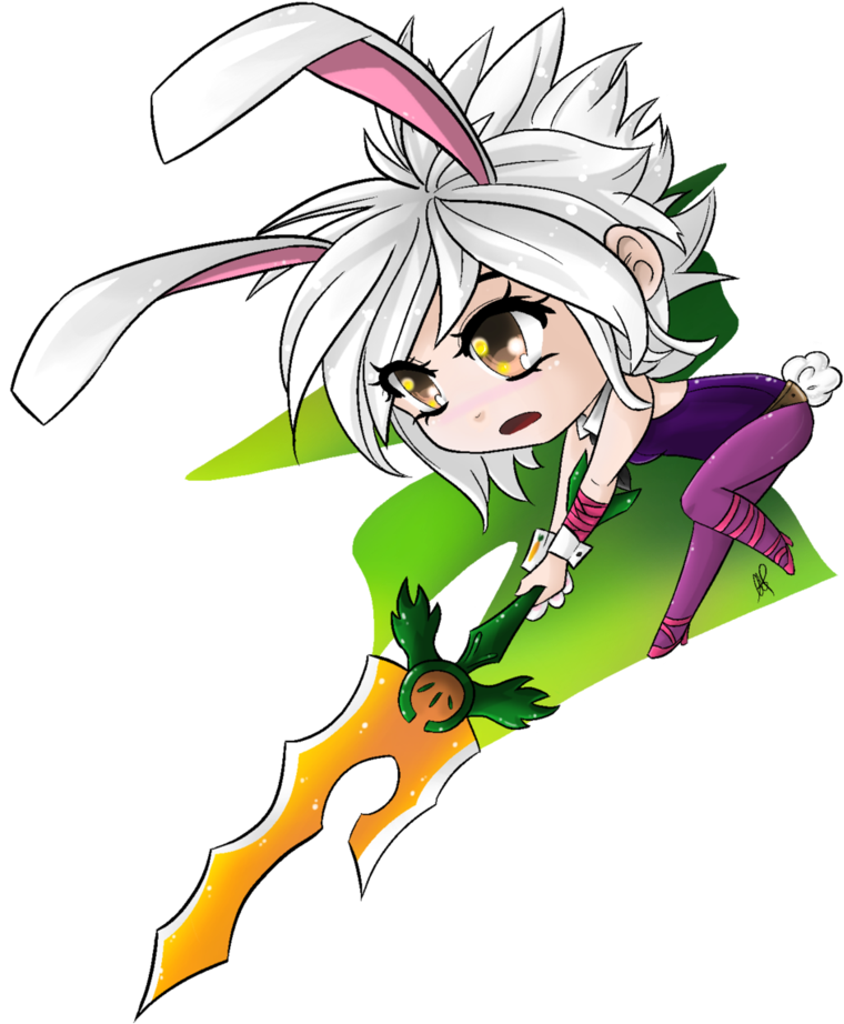 Transparent Riven Png - Battle Bunny Riven Drawing Chibi Clipart (760x922), Png Download