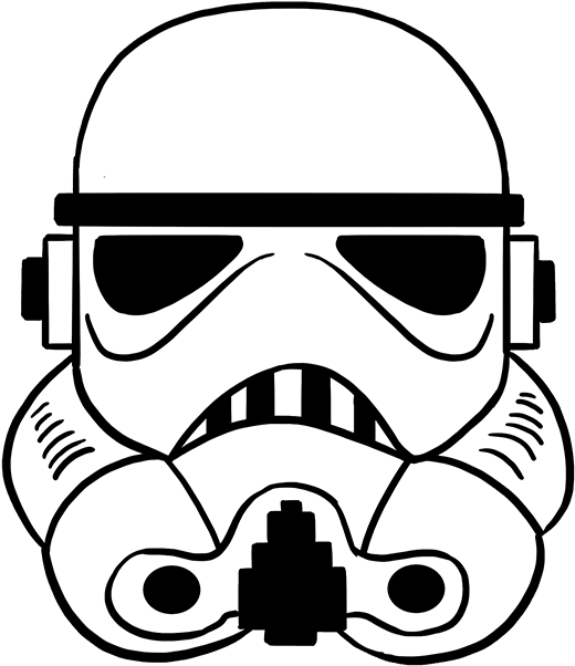 Huge Collection Of "clone Trooper Helmet Drawing - Stormtrooper Drawing Clipart (680x678), Png Download