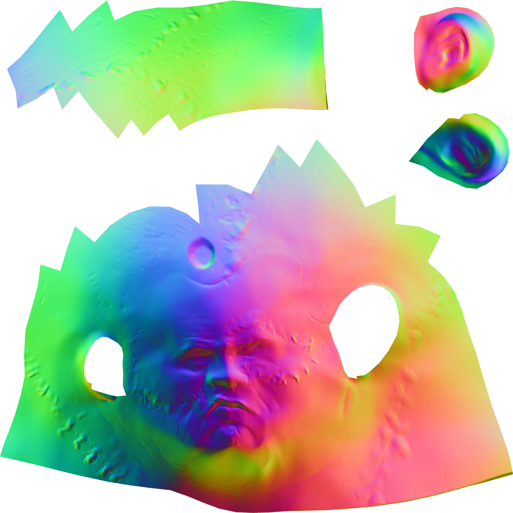 Rainbow Rose Clipart (2048x2048), Png Download